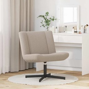 vidaXL Περιστρεφόμενη καρέκλα Ανοιχτό γκρι 63 x 75 x 76 εκ ύφασμα