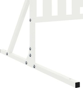 vidaXL Οθόνη Ιδιωτικότητας 100 x 50 x 180 εκ. Ατσάλι Λευκό