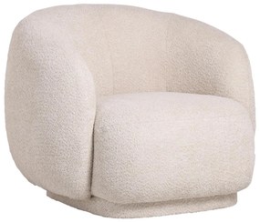 ARMCHAIR KARPEN  ECRU BOUCLE FABRIC 93x87x78H cm.