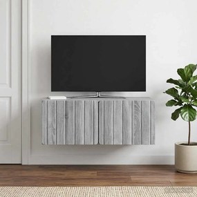 VidaXL Τοποθετούμενος στον τοίχο τηλεοπτικός ερμάριος Γκρι Sonoma