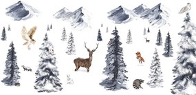 Winter Wonderland Ταπετσαρια Τοιχου Λευκο Επιθυμητη Διασταση