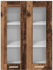 vidaXL Κρεμαστό ντουλάπι Παλιό ξύλο 60 x 31 x 80 εκ.