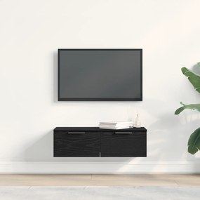 vidaXL Μαύρος δρυός τοίχου ντουλάπα 68x30x20 εκ. από κατασκευασμένο ξύλο
