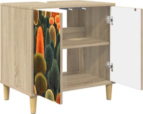 vidaXL Ντουλάπι Μπάνιου ZAANDAM Sonoma 60 x 40 x 60 εκ