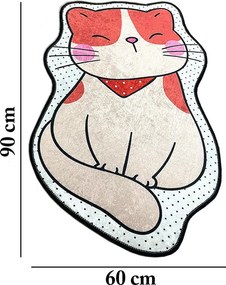 Carpet (60 x 90) Katze Multicolor