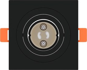 vidaXL Σποτ 12 pcs Μαύρο 9 x 9 x 2 εκ. Αλουμίνιο