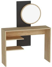 Τουαλέτα Με Καθρέπτη Dali 550ARN3511 96x29,6x130cm Anthracite-Oak