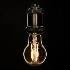 GloboStar 99037 LED Long Filament Bulb E27 A60 Globe 8W 720lm 360° AC 220-240V IP20 D6 x H10.5cm Ultra Θερμό Λευκό 2200K με Μελί Γυαλί - Dimmable - 3 Years Warranty