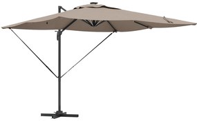 vidaXL Καντζιέρα Ρόμα με LED - Ταμπά (286 x 285 x 270 εκ) - Αλουμίνιο