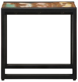 vidaXL Τραπεζάκι καφέ Πολύχρωμο 40x50x38 εκ. Μασίφ Ανακυκλωμένο Ξύλο