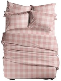 Σεντόνι Υπέρδιπλο 240X270 Basic Plaid - Pink 5205495395425