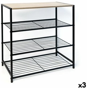 Ράφια Vinthera Moa Μέταλλο Ξύλο MDF 60 x 30 x 63,5 cm (3 Μονάδες)