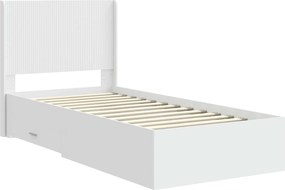 vidaXL Καλάθι με αποθήκη και κεφαλάρι Λευκό 90 x 190 cm