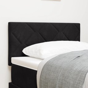 vidaXL LED Κεφαλάρι με Σχέδιο Διαμαντιών 80 εκ σε Μαύρο Βελούδο