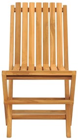vidaXL Καρέκλες Κήπου Πτυσσόμενες 8 τεμ. 47x47x89 εκ. Μασίφ Ξύλο Teak