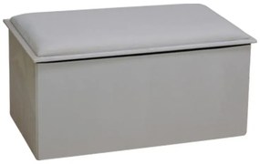 Σκαμπό-μπαούλο Koper Bελούδο σε Mπεζ απόχρωση 76x38x38εκ. 76x38x38 εκ.