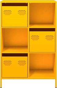 vidaXL Ντουλάπι Μουσταρδί 68x39x103,5 εκ. από Ατσάλι