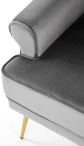 SANTI leisure armchair grey / gold DIOMMI V-CH-SANTI-FOT-POPIELATY