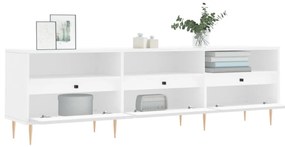 vidaXL Έπιπλο Τηλεόρασης Λευκό 150x30x44,5 εκ. Επεξεργασμένο Ξύλο