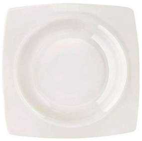 Πιάτο Βαθύ Τετράγωνο Quadro Off 55.300.02 23cm White Cryspo Trio Porcelain