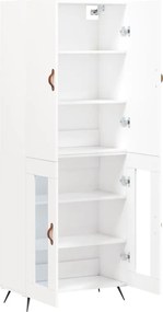 vidaXL Ντουλάπι Λευκό 69,5x34x180 εκ. από Επεξεργασμένο Ξύλο
