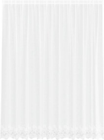 vidaXL Κουρτίνα Δαντέλας με κουρτίνες Λευκό 220 x 300 cm Πολυεστέρας