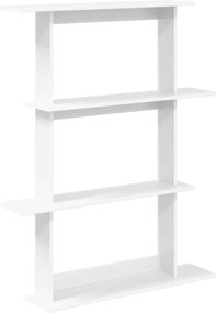 vidaXL Ράφι Τοίχου Λευκό 100 x 20 x 126 εκ. Επεξεργασμένο Ξύλο