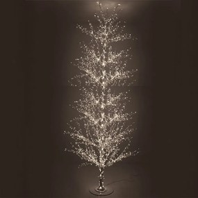 Χριστουγεννιάτικο Δέντρο Λευκό 380εκ. Φωτιζόμενο Με 2080 Λευκά Led iliadis 90825