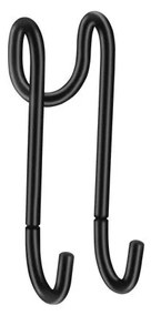 Άγκιστρο Ντουζιέρας Διπλό W4xD5xH11,5 cm Black Mat Sanco Glass Door Accessories Door GL-048-M116