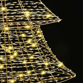 vidaXL Χριστουγεννιάτικο Δέντρο με 160 LED Θερμό λευκό 151 cm PET