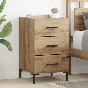 vidaXL Κομοδίνο Artisan Oak 40 x 40 x 66 εκ. Επεξεργασμένο Ξύλο