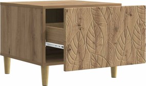 vidaXL Τραπεζάκι σαλονιού Artisan Δρυς 50 x 49 x 40 εκ