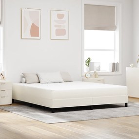 vidaXL Κρεβάτι με ελατήρια Pocket  Κρέμ 180x200x20 εκ. Μεσαίας σκληρότητας Φabric