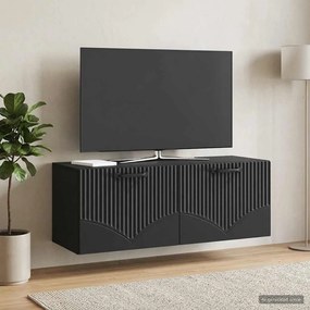VidaXL Τοποθετούμενος στον τοίχο τηλεοπτικός ερμάριος Επιτοίχιο Μαύρο
