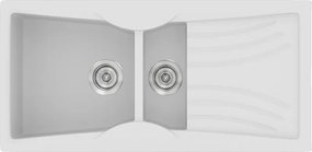 Sanitec Classic 329 (104×51) - Γρανιτένιος νεροχύτης - White