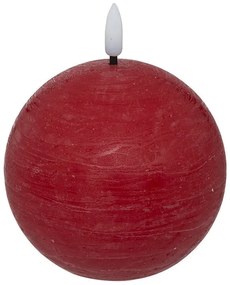 Διακοσμητικό Κερί LED Molia Atmosphera με διαστάσεις 10x10x11cm - Red