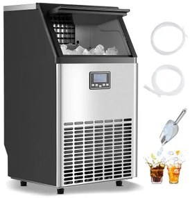 VEVOR Commercial Ice Maker Freestanding Cabinet Machine 120lbs/24H 45 Ice Cubes