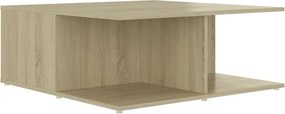 vidaXL Τραπεζάκι Σαλονιού Λευκό/Sonoma Δρυς 80x80x31 εκ. Επεξ. Ξύλο