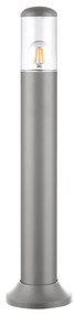 Adeleq Κολώνα Pc Κύλινδρος Φ91mm H70cm Ντουί Ε27 Ip54 Γκρι 9-936