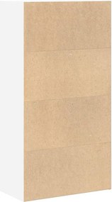 vidaXL Βιβλιοθήκη Λευκή 60x30x114 εκ. από Επεξεργασμένο Ξύλο