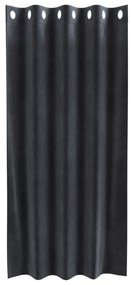 vidaXL Kourecine Blackout με Μάτια 2 τεμάχια Σκούρο Γκρι Βελούδο
