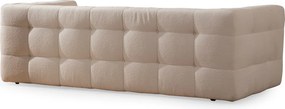 Τριθέσιος Καναπές Μπεζ CADY 235x100x72
