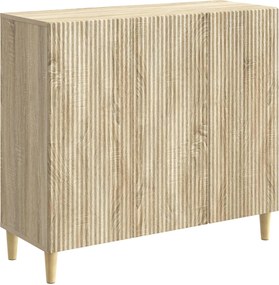 vidaXL Πλαϊνό γραφείο Sonoma Δρυς 89 x 34,5 x 80 εκ Επεξεργασμένο Ξύλο