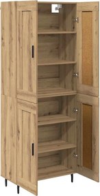 vidaXL Highboard 2 τμχ. Artisan Oak 69,5 x 34 x 180 εκ.