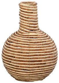 Βάζο 374-225-585 31x31x44cm Brown-Beige Ψάθα