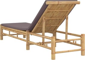 vidaXL Ξαπλώστρα με Μαξιλάρια 55 x 199 x 30 εκ. από Μπαμπού