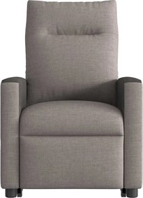 vidaXL Πολυθρόνα Ανακλινόμενη με Ανύψωση Χρώμα Taupe Υφασμάτινη