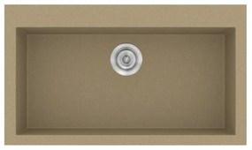 Sanitec Classic 333 Metallic Cream Ένθετος Νεροχύτης 80cm