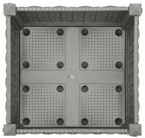 vidaXL Ζαρντινιέρα 40 x 40 x 23 εκ. από Πολυπροπυλένιο