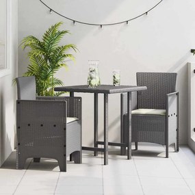 vidaXL Καρέκλα Κήπου 2 pcs Ανοιχτό γκρι 53 x 49 x 85 εκ. PP